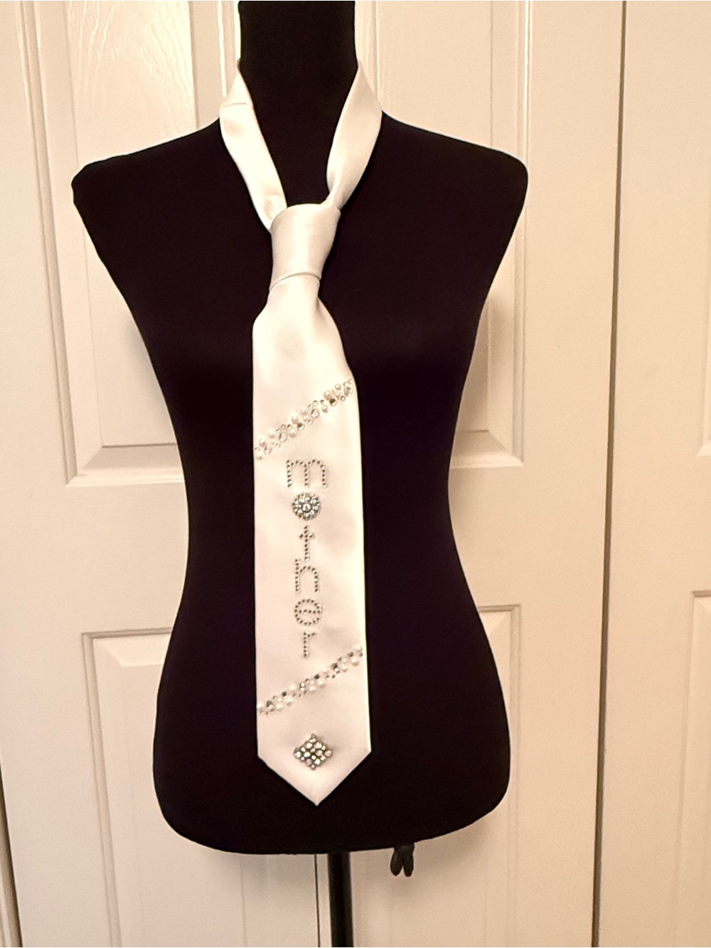 Geoffrey Beene Handmade Jeweled 'Mother' Tie Together Harry Styles